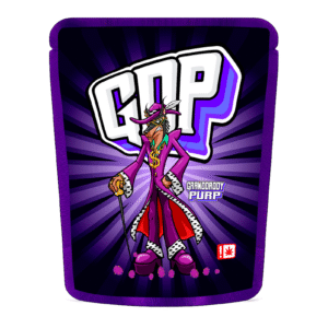Granddaddy Purple Mylar bag – pre-designed cannabis packaging by Re-Up Supply Co.