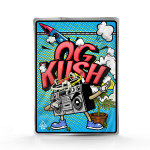 OG Kush Mylar bag – pre-designed cannabis packaging by Re-Up Supply Co.
