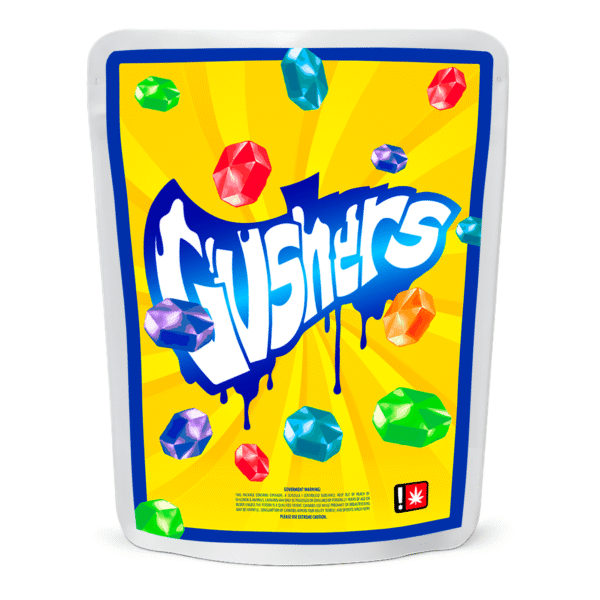 Gushers Mylar bag – pre-designed cannabis packaging by Re-Up Supply Co.